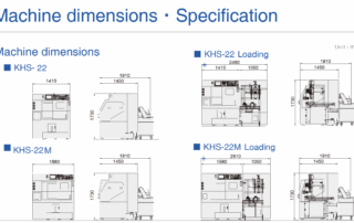 Horizontal CNC Lathe KHS-22 Series Drawings