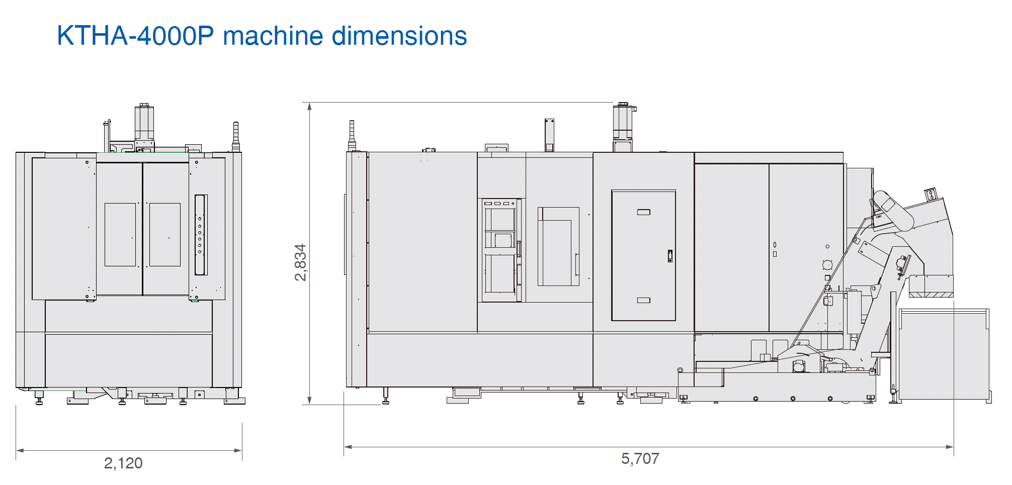 KTHA-4000P-Horizontal-Machining-Center-Machine-Dimensions