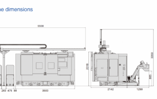 KTF-2500 Horizontal CNC Lathe Drawing