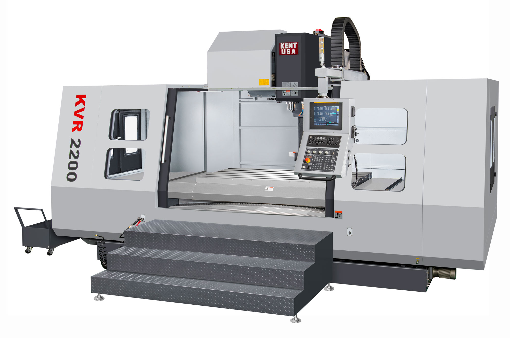 KENT-CNC-KVR-2200-02 Kent CNC KVR-1065 Heavy Duty Box Way Vertical Machining Center
